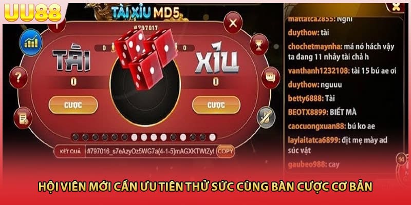 Hội viên mới cần ưu tiên thử sức cùng bàn cược cơ bản